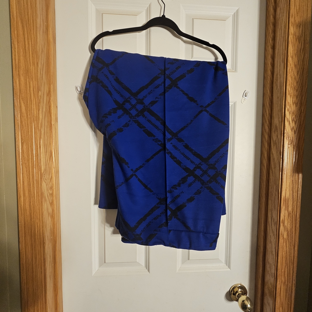 Blue Plaid Women's Pants